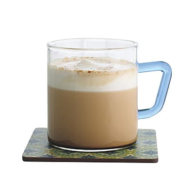 Borosil Vision 6 Pcs Tea n Coffee Borosillicate Glass 190 ml Classic Mug Set with Green Handle | Microwave Safe, Scratch Resistance, Lightweight | for Chai, Green Tea, Milk | Transparent Borosil Vision 6 Pcs Tea n Coffee Borosillicate Glass 190 ml Classic Mug Set with Green Handle | Microwave Safe, Scratch Resistance, Lightweight | for Chai, Green Tea, Milk | Transparent