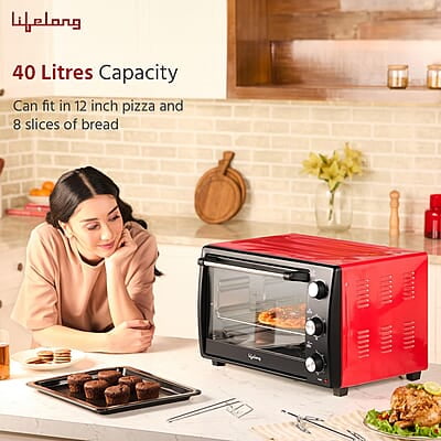 Lifelong Otg 40L - Oven Toaster Griller With Rotisserie For Kitchen- 1500W,5 Heating Modes Lifelong Otg 40L - Oven Toaster Griller With Rotisserie For Kitchen- 1500W,5 Heating Modes