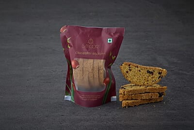 SMOOR Premium Cranberry Biscotti Crunchy & Sweet Gourmet Cookie Biscuits 3x50gm(Pack of 3) (Cranberry)