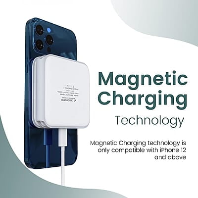 Ambrane 3-in-1 Wireless Charger with 20W BoostedSpeed for iPhone 14/13/12/11/X/8 Series, Galaxy S22/S21/S20/Note20/10/10+ Series, Foldable Design, Wide Compatibility