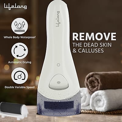 Lifelong Callus Remover for Feet Foot Scrubber for Dead Skin, 3 Changeable Roller Heads, Foot Scrubber Lifelong Callus Remover for Feet Foot Scrubber for Dead Skin, 3 Changeable Roller Heads, Foot Scrubber