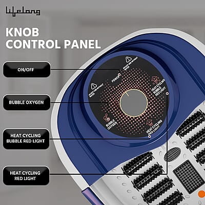 Lifelong Foot Spa Machine: Pedicure, Foot Spa, Massager - Relaxing Heat & Bubbles for Ultimate Foot Massage at Home – 12 Massage Rollers Lifelong Foot Spa Machine: Pedicure, Foot Spa, Massager - Relaxing Heat & Bubbles for Ultimate Foot Massage at Home – 12 Massage Rollers