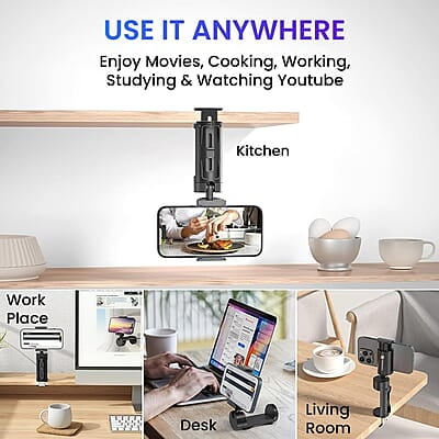 Portronics Mobot Clip Mobile Holder with 360° Adjustable Angles, Light Weight, Pocket Friendly, Mobile Stand for Table Portronics Mobot Clip Mobile Holder with 360° Adjustable Angles, Light Weight, Pocket Friendly, Mobile Stand for Table