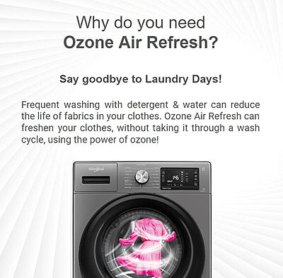 Whirlpool 8 Kg Ozone Technology Inverter Fully Automatic Front Load Washing Machine Whirlpool 8 Kg Ozone Technology Inverter Fully Automatic Front Load Washing Machine