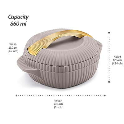 MILTON Oyster 1000 PU Insulated Casserole, 860 ml MILTON Oyster 1000 PU Insulated Casserole, 860 ml