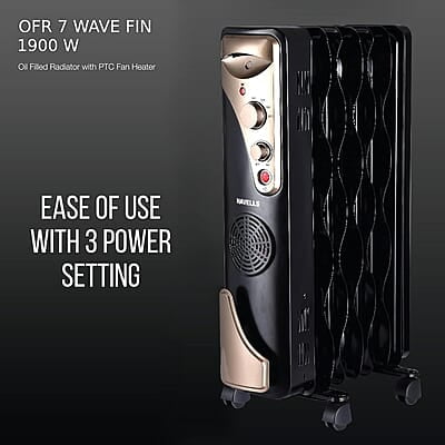 Havells OFR 7 Wave Fins with Fan 1900 watt