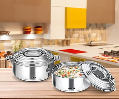 Milton Galaxia 1000 Insulated Stainless Steel Casserole, 1.2 liters, Insulated Thermal Serving Bowl Milton Galaxia 1000 Insulated Stainless Steel Casserole, 1.2 liters, Insulated Thermal Serving Bowl