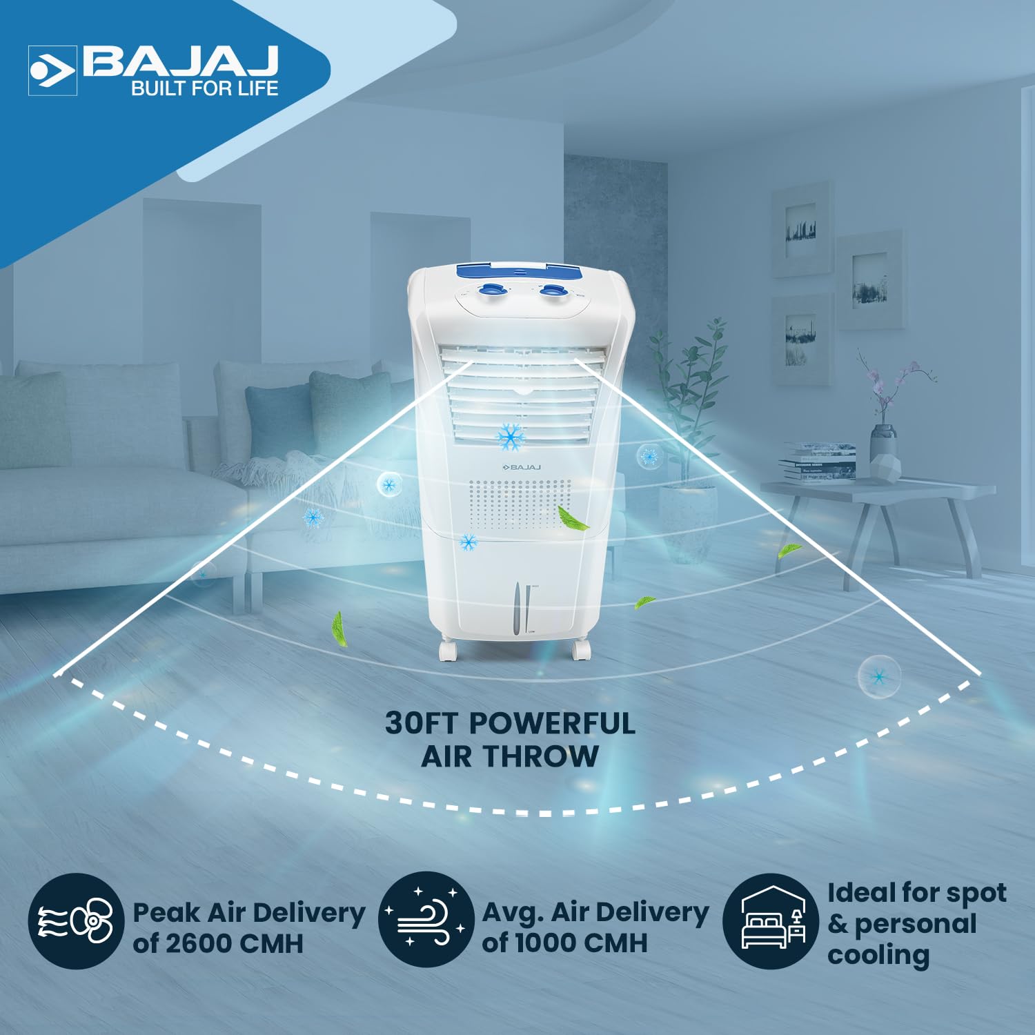 Bajaj IVORA LED Panel 12W WDL Square