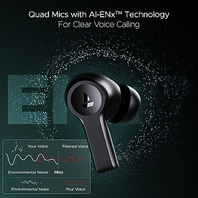 boAt Airdopes Flex 454 ANC Truly Wireless in Ear Ear Buds w/Smart Features, ANC, 60HRS Playback,Hearables App Support,4 Mics ENx,Multi Point,ASAP Charge, IPX5,Beast Mode Ear Buds TWS boAt Airdopes Flex 454 ANC Truly Wireless in Ear Ear Buds w/Smart Features, ANC, 60HRS Playback,Hearables App Support,4 Mics ENx,Multi Point,ASAP Charge, IPX5,Beast Mode Ear Buds TWS