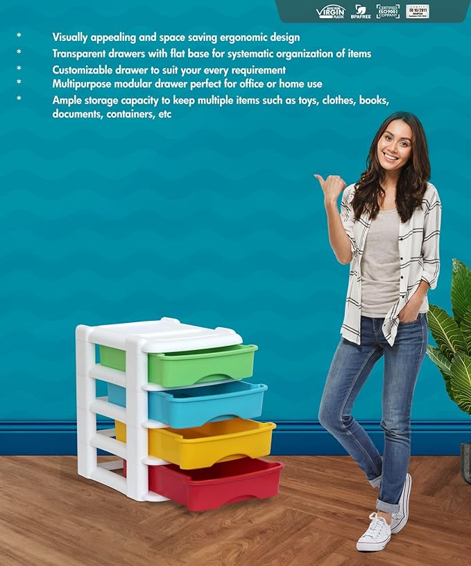 Signora ware Multipurpose Modular Drawer Small 4 Tier 6.5 Each Drawer Signora ware Multipurpose Modular Drawer Small 4 Tier 6.5 Each Drawer