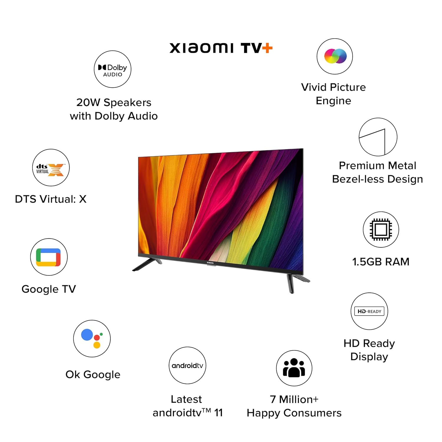 Xiaomi Smart TV A 80 cm (32) HD Ready Smart Google LED TV L32MA-AIN Xiaomi Smart TV A 80 cm (32) HD Ready Smart Google LED TV L32MA-AIN
