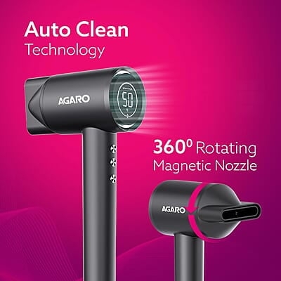 AGARO HD3240 Hair Dryer, Brushless 1600W Motor, 3 Speed & 4 temperature settings AGARO HD3240 Hair Dryer, Brushless 1600W Motor, 3 Speed & 4 temperature settings