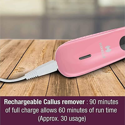 Havells Rechargeable Callus Remover Professional Pedi feet Care for Cracked Heels