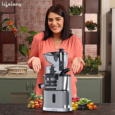 Lifelong Cold Press Juicer Blender 200 W, Slow Juicer Cold Pressed - Fruit & Vegetable Juicer Lifelong Cold Press Juicer Blender 200 W, Slow Juicer Cold Pressed - Fruit & Vegetable Juicer