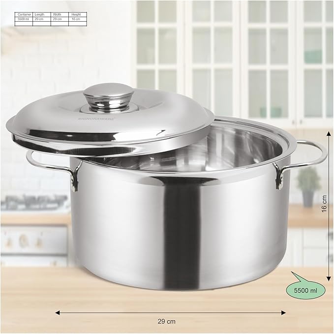 "Signora Ware Therma Casserole with Steel Handle 5.5 Liter