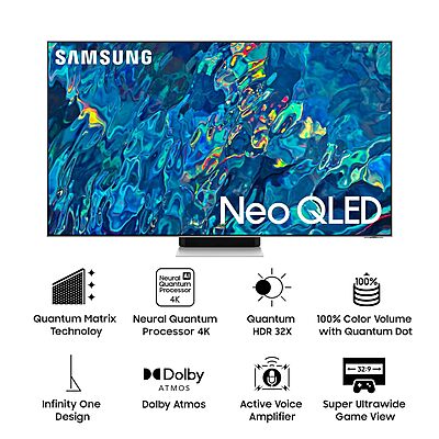Samsung 138 cm (55 inches) 4K Ultra HD Smart NEO QLED TV QA55QN95BAKLXL Samsung 138 cm (55 inches) 4K Ultra HD Smart NEO QLED TV QA55QN95BAKLXL