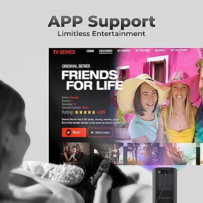 ZEBRONICS PIXAPLAY 22, Smart Projector, 3200 Lumens, 4K Support,160 Inch Screen Size, Supports Bluetooth, HDMI, USB, WiFi, 720p Native, Powerful Speaker, Electronic Focus, APP Support, Miracast ZEBRONICS PIXAPLAY 22, Smart Projector, 3200 Lumens, 4K Support,160 Inch Screen Size, Supports Bluetooth, HDMI, USB, WiFi, 720p Native, Powerful Speaker, Electronic Focus, APP Support, Miracast