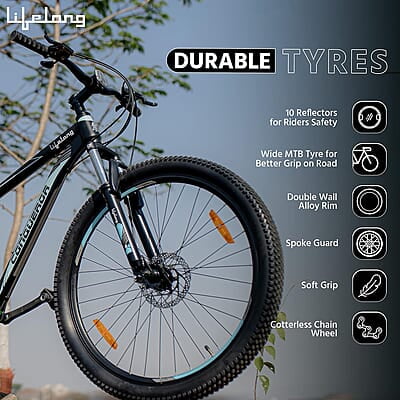 Lifelong Conqueror Freeride Shimano Gear Cycle,26T Steel MTB Unisex Cycle with 21 Speed Lifelong Conqueror Freeride Shimano Gear Cycle,26T Steel MTB Unisex Cycle with 21 Speed