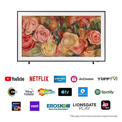 Samsung 108 cm (43 inches) The Frame Series 4K Ultra HD Smart QLED TV QA43LS03DAULXL Samsung 108 cm (43 inches) The Frame Series 4K Ultra HD Smart QLED TV QA43LS03DAULXL