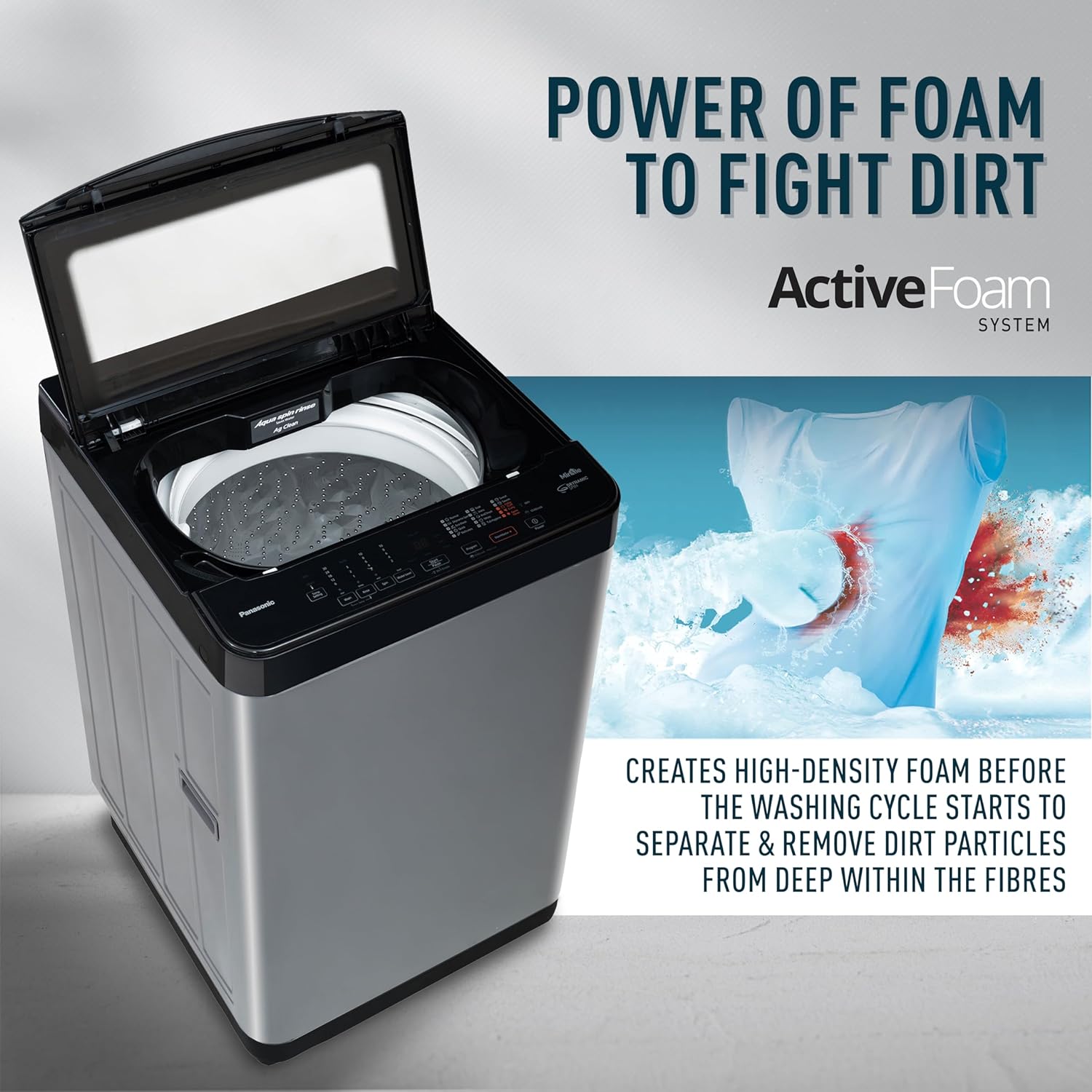 Panasonic 7 Kg Wifi Fully-Automatic Top Loading Smart Washing Machine Panasonic 7 Kg Wifi Fully-Automatic Top Loading Smart Washing Machine