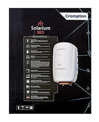 Crompton Solarium Neo 10-Litre Storage Water Heater with Installation Pipe Crompton Solarium Neo 10-Litre Storage Water Heater with Installation Pipe