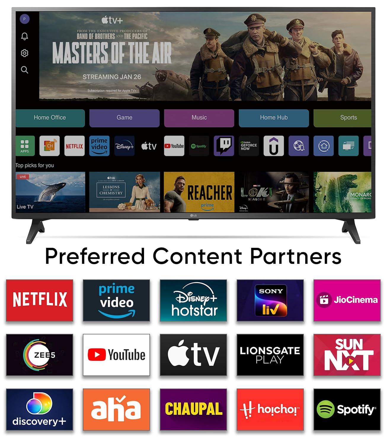 LG 108 cm (43 inches) 4K Ultra HD Smart LED TV 43UQ7550PSF LG 108 cm (43 inches) 4K Ultra HD Smart LED TV 43UQ7550PSF