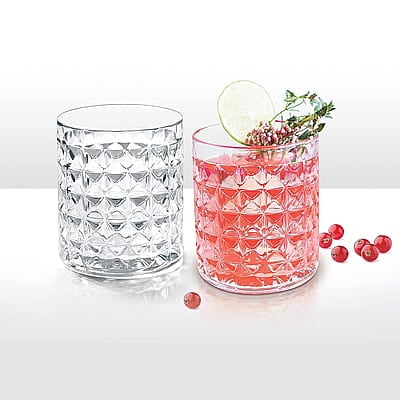 Treo by Milton Knitts 260 Glass Tumblers, Transparent, Knitt Textured Design Glasses Set of 6, 260 ml Each Ideal for Water, Juice, Cocktails, Mocktails Treo by Milton Knitts 260 Glass Tumblers, Transparent, Knitt Textured Design Glasses Set of 6, 260 ml Each Ideal for Water, Juice, Cocktails, Mocktails