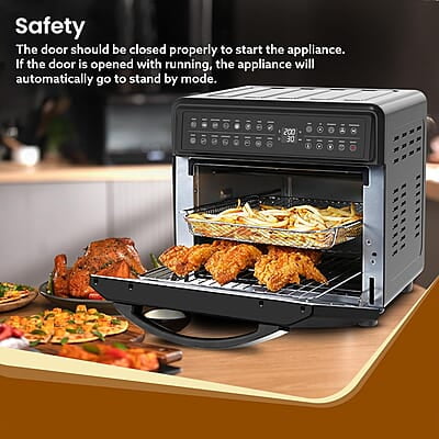 AGARO Regal Plus Air Fryer For Home, 23L, Rotisserie Convection Oven, Electric Oven,1800W,16 Preset Programs AGARO Regal Plus Air Fryer For Home, 23L, Rotisserie Convection Oven, Electric Oven,1800W,16 Preset Programs
