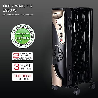Havells OFR 7 Wave Fins with Fan 1900 watt