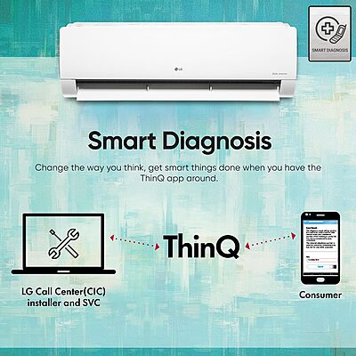 LG 1 Ton 3 Star Dual Inverter Split Ac (Copper, AI Convertible 6-In-1 Cooling, HD Filter with Anti-Virus Protection LG 1 Ton 3 Star Dual Inverter Split Ac (Copper, AI Convertible 6-In-1 Cooling, HD Filter with Anti-Virus Protection