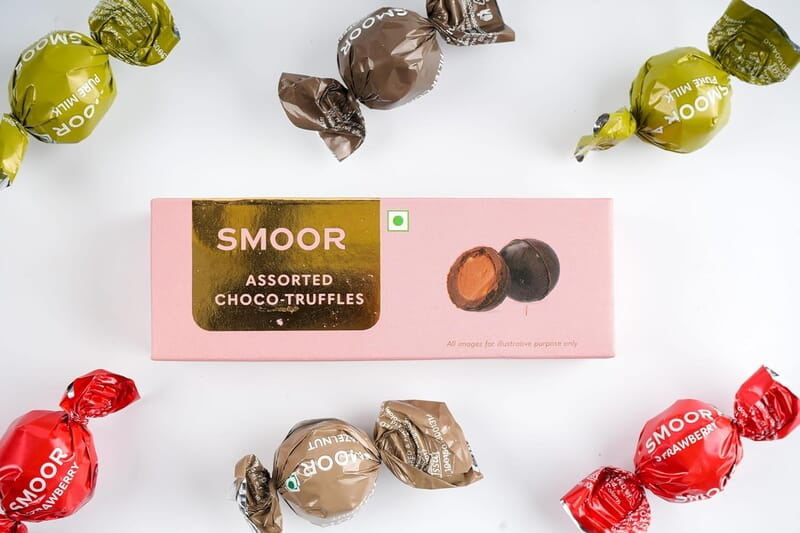 SMOOR Assorted Choco Truffles Box Premium Chocolate Gift Box Special Occasions Box of 4 (56g) SMOOR Assorted Choco Truffles Box Premium Chocolate Gift Box Special Occasions Box of 4 (56g)