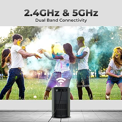 ZEBRONICS PIXAPLAY 22, Smart Projector, 3200 Lumens, 4K Support,160 Inch Screen Size, Supports Bluetooth, HDMI, USB, WiFi, 720p Native, Powerful Speaker, Electronic Focus, APP Support, Miracast ZEBRONICS PIXAPLAY 22, Smart Projector, 3200 Lumens, 4K Support,160 Inch Screen Size, Supports Bluetooth, HDMI, USB, WiFi, 720p Native, Powerful Speaker, Electronic Focus, APP Support, Miracast