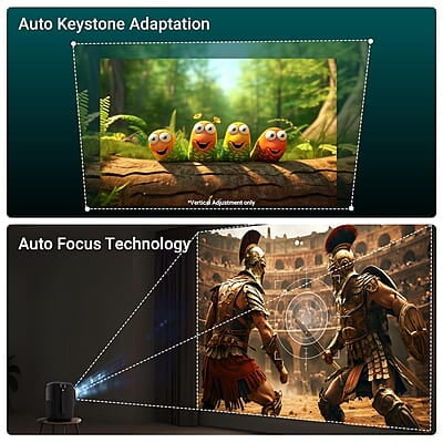 ZEBRONICS PIXAPLAY 24, Smart LED Vertical Projector, 4000 Lumens, 1080p Support, 160" Screen Size, Auto Focus & Keystone, Bluetooth, WiFi, HDMI (ARC), USB, AUX, APP Support, Miracast ZEBRONICS PIXAPLAY 24, Smart LED Vertical Projector, 4000 Lumens, 1080p Support, 160" Screen Size, Auto Focus & Keystone, Bluetooth, WiFi, HDMI (ARC), USB, AUX, APP Support, Miracast