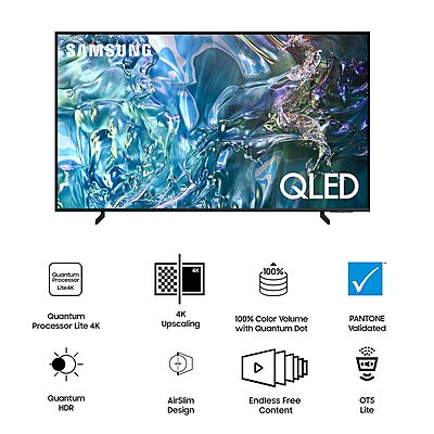 Samsung 138 cm (55 inches) 4K Ultra HD Smart QLED TV QA55Q60DAULXL Samsung 138 cm (55 inches) 4K Ultra HD Smart QLED TV QA55Q60DAULXL