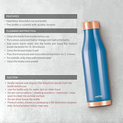 MILTON Copper Charge Water Bottle, 930 ml