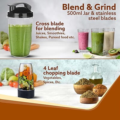 AGARO Regency Multifunctional Blender with Slicer, 250W, 100% Copper Motor, 2 Variable Speed Modes & Pulse Mode, Stainless Steel Blades, Chopper, Multipurpose Jar, slicer, Black AGARO Regency Multifunctional Blender with Slicer, 250W, 100% Copper Motor, 2 Variable Speed Modes & Pulse Mode, Stainless Steel Blades, Chopper, Multipurpose Jar, slicer, Black