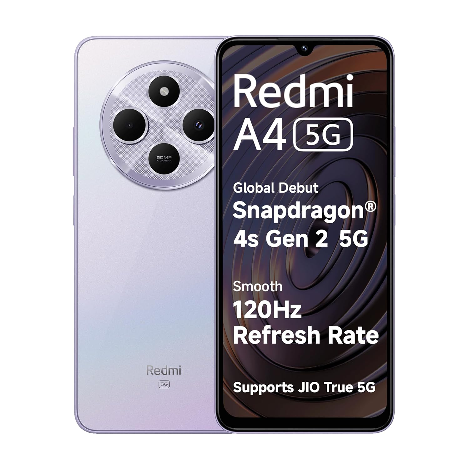 Redmi A4 5G (Sparkle Purple, 4GB RAM, 128GB Storage) Redmi A4 5G (Sparkle Purple, 4GB RAM, 128GB Storage)