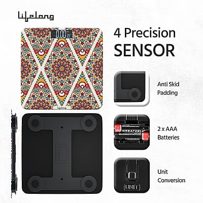 Lifelong Bloom LLWS54 Body Weighing Scale (Indian Cultural Series - Rajasthan Rural) Lifelong Bloom LLWS54 Body Weighing Scale (Indian Cultural Series - Rajasthan Rural)