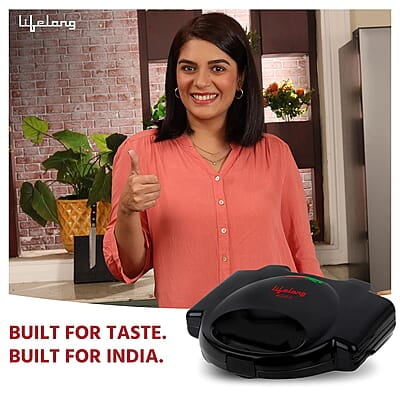 Lifelong LLSM115G 750-Watt 4-Slice Grill Sandwich Maker for with Non-Stick Plates Lifelong LLSM115G 750-Watt 4-Slice Grill Sandwich Maker for with Non-Stick Plates
