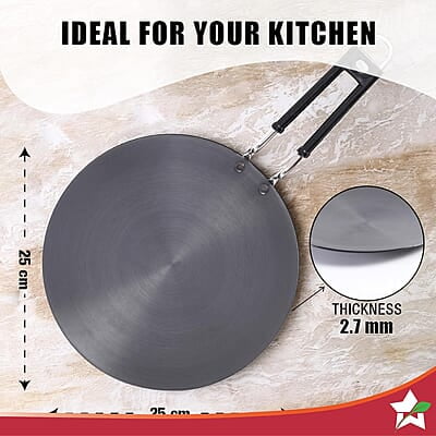 Wonderchef Taurus Hard Anodized Roti Tawa  25cm Non-Reactive and Long Lasting
