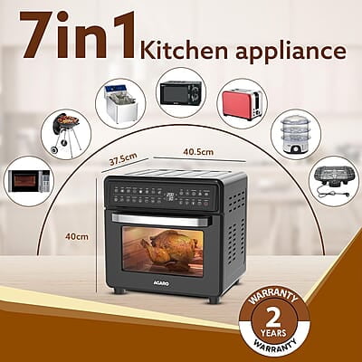 AGARO Regal Plus Air Fryer For Home, 23L, Rotisserie Convection Oven, Electric Oven,1800W,16 Preset Programs AGARO Regal Plus Air Fryer For Home, 23L, Rotisserie Convection Oven, Electric Oven,1800W,16 Preset Programs