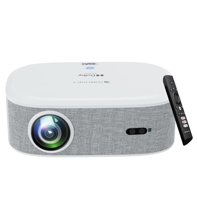 ZEBRONICS PIXAPLAY 28 1080P FHD, 508 cm Screen, Dolby, Smart Projector, 9000 Lumens, Auto Focus, Auto Keystone, HDMI (ARC), Miracast, Dual Band, 30,000 Hour Lamp Life ZEBRONICS PIXAPLAY 28 1080P FHD, 508 cm Screen, Dolby, Smart Projector, 9000 Lumens, Auto Focus, Auto Keystone, HDMI (ARC), Miracast, Dual Band, 30,000 Hour Lamp Life