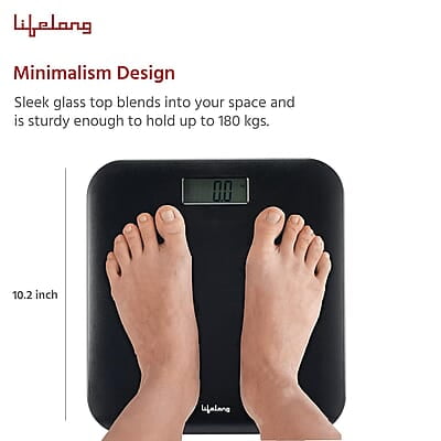 Lifelong LLWS09 ABS Weighing Scale Digital Personal Body Weighing Scale Lifelong LLWS09 ABS Weighing Scale Digital Personal Body Weighing Scale