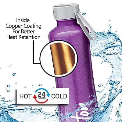 Milton New Tiara 900 Stainless Steel 24 Hours Hot and Cold Water Bottle, 750 ml
