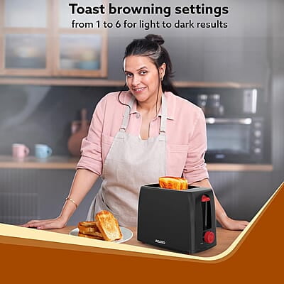 AGARO Olympia 750-Watt 2-Slice Pop-Up Toaster with 7 Toasting Settings AGARO Olympia 750-Watt 2-Slice Pop-Up Toaster with 7 Toasting Settings
