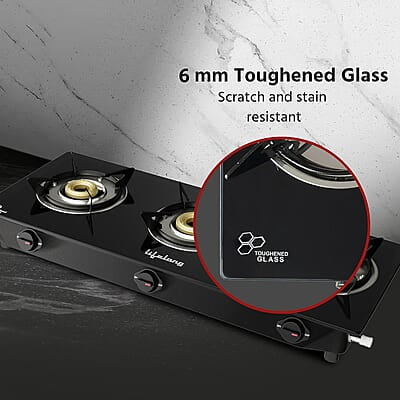 Lifelong 3 Burner Gas Stove Top for Kitchen - Automatic Ignition Cooktop Modern Glass Stove for Modular Kitchen, ISI Certified Lifelong 3 Burner Gas Stove Top for Kitchen - Automatic Ignition Cooktop Modern Glass Stove for Modular Kitchen, ISI Certified