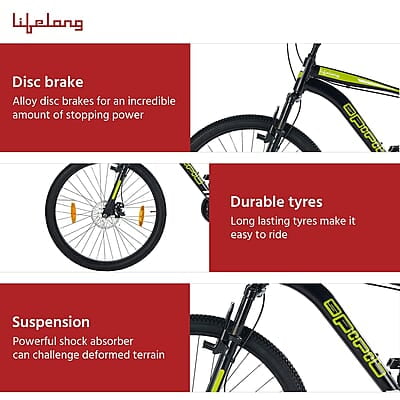 Lifelong LLBC2603 Spirit 26T with Disc Brake and Suspension BMX Cycle Lifelong LLBC2603 Spirit 26T with Disc Brake and Suspension BMX Cycle