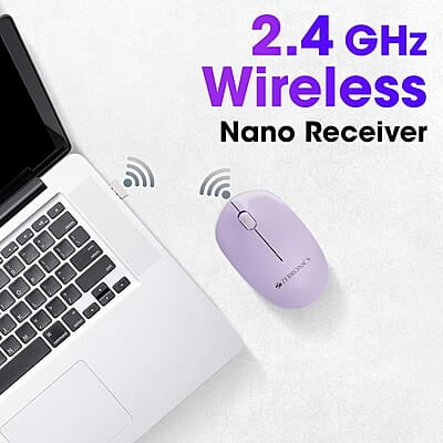 ZEBRONICS Cheetah Wireless Mouse with 1600 DPI, High Accuracy, Precise Usage, 3 Buttons, Ergonomic and Comfortable Design ZEBRONICS Cheetah Wireless Mouse with 1600 DPI, High Accuracy, Precise Usage, 3 Buttons, Ergonomic and Comfortable Design