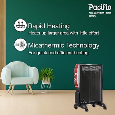 Havells Room Heater 1500W Pacifio Mica| Micathermic Technology for Rapid & Instant Heating Havells Room Heater 1500W Pacifio Mica| Micathermic Technology for Rapid & Instant Heating
