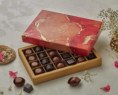 SMOOR Luxe Treat Gift Pack Premium Chocolate Truffles Gift Box Special Occasions Box of 12 (120gm)
